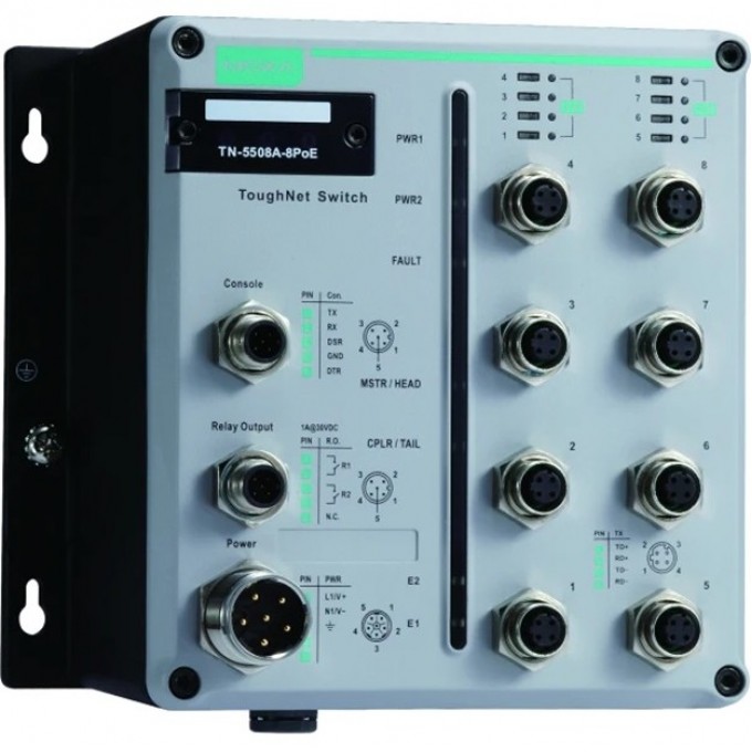 Коммутатор MOXA TN-5508A-8PoE-WV-CT-T 6103269